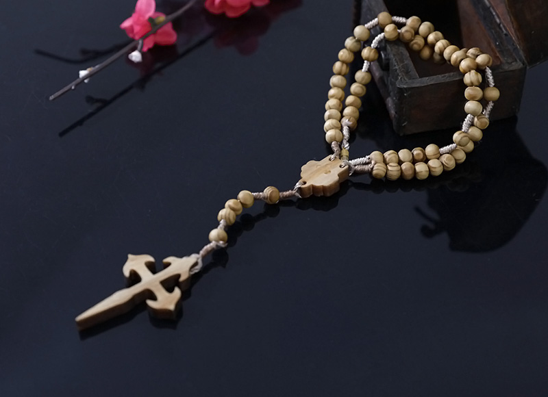 7-8mm  olive wood rosary