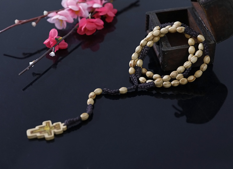 8-6mm olive wood rosary