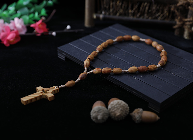 8-6mm wood finger rosary