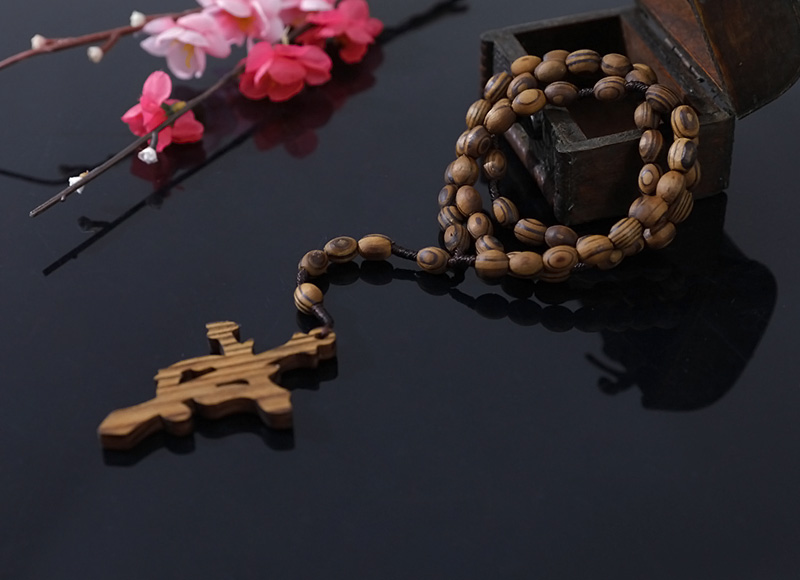 10-8mm olive wood rosary