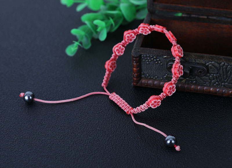 8mm soft ceramic beads knotted bracelet