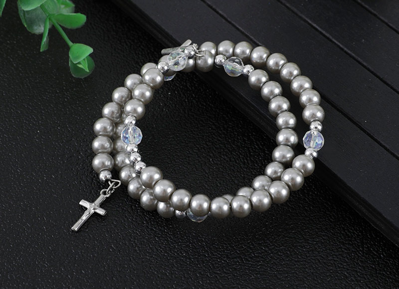 Imitation pearl beads bracelet