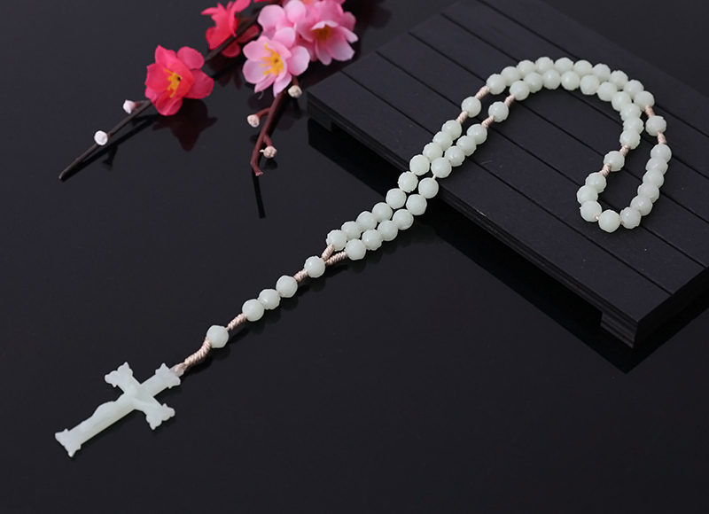 7x8mm Plastic Flourescence Beads Rosary