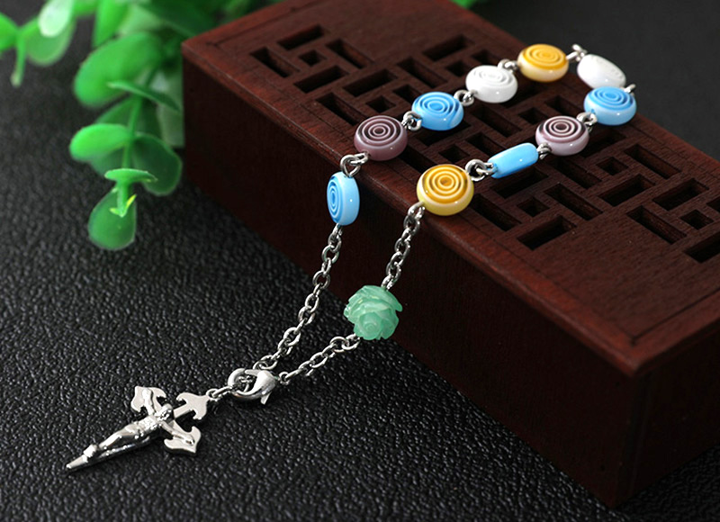 Alloy beads bracelet