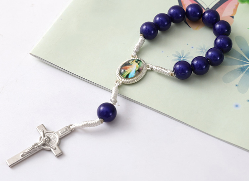 8mm plastic  beads rosary