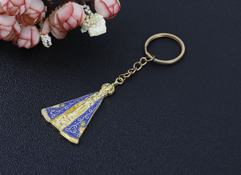 Alloy religious keychain