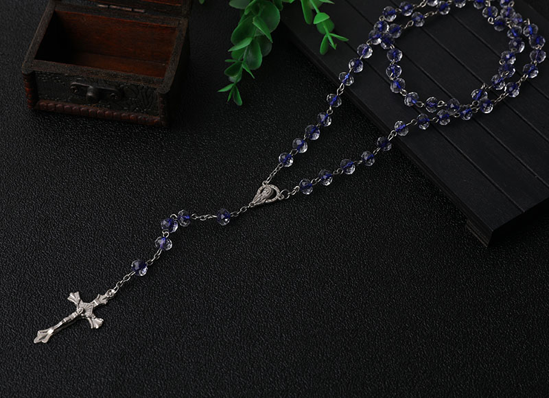 6mm Crystal Beads Chain Necklace Rosary